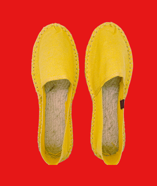 Espadrilles Jaune et Brillant