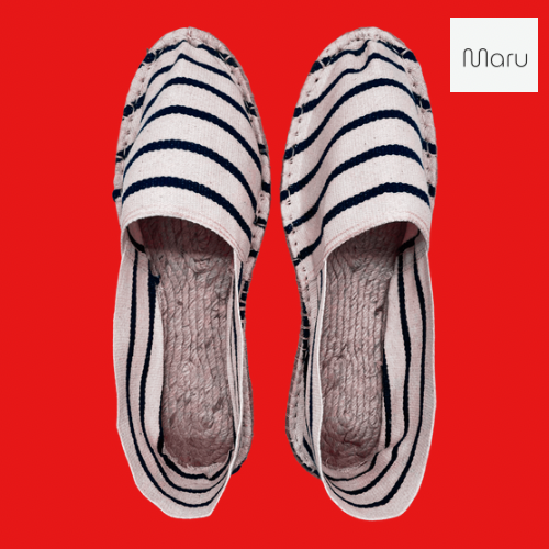 Espadrilles Navy Blue Stripes