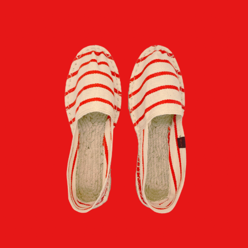 Espadrilles Rayures Rouges